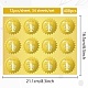 34 лист самоклеящихся наклеек с тиснением золотой фольги DIY-WH0509-044-2