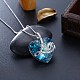 925 Sterling Silver Pendant Necklaces NJEW-BB32407-5