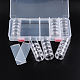 Aufbewahrungsbehälter aus Kunststoffperlen mit Deckel und 30-teiligen Mini-Vorratsgläsern C020Y-4