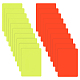 PVCプラスチックの空白のペナルティカード  サッカーの試合の黄色と赤の審判カード  長方形  ミックスカラー  110x80x0.5mm  2色  1pc /カラー  2個/セット AJEW-WH0401-87-1