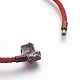 Fabrication de bracelet de style européen en fil d'acier MAK-L018-01-4