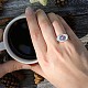Открытое кольцо-манжета с блестящей эмалью JR920A-6
