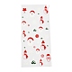 クリスマステーマのプラスチック製収納袋  チョコレート用  キャンディ  クッキーギフト包装  雪だるま模様  27x13x0.01cm  100個/袋 ABAG-B003-03-2
