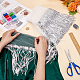 PVC Sequin/Paillette Tassel Fringe Polyester Ribbon DIY-WH0308-297A-3