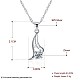 Trendy 925 Sterling Silver Pendant Necklaces NJEW-BB22382-7