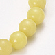 Натуральный лимонный нефрит из бисера BJEW-Q692-07-8mm-2