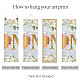 Cloth Painting Hanging Wall Decorations HJEW-WH0180-012-5