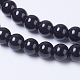 Natürliche schwarze Turmalin Perlen Stränge G-F568-191-6mm-3