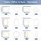Biyun 120 pz 12 anelli di collegamento in ottone stile KK-BY0001-02-2