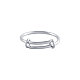 Adjustable 304 Stainless Steel Finger Ring Settings STAS-S061-PJ153-18-1