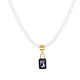 New Elegant Plastic Pearl Beaded Beaded Necklaces NJEW-BB15240-B-1
