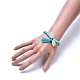 Bracelets élastiques faits à la main de perles heishi en pâte polymère BJEW-JB04251-M-6