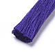 ナイロンタッセルビッグサイズペンダントトップ  青紫色  90~100x7mm  穴：3x2mm FIND-L010-A06-2