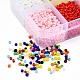 8000Pcs 10 Colors 12/0 Glass Seed Beads SEED-YW0001-33A-6