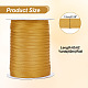 60M Flat Fold Over Polyester Satin Ribbons OCOR-WH0078-87-2