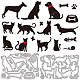 Globleland 2 セット 20 個犬猫切断ダイ金属ペット動物骨ダイカットエンボスステンシルテンプレート紙カード作成装飾 diy スクラップブッキングアルバムクラフト装飾 DIY-WH0309-782-1