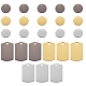 24 colgante de latón de 3 colores y 2 estilos. KK-SZ0001-33-8