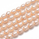 Perle coltivate d'acqua dolce perla naturale PEAR-D095-03-4