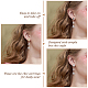 Superfindings 24pcs 4 styles de boucles d'oreilles en alliage de placage en rack FIND-FH0006-95-5