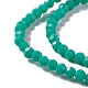 Faceted(32 Facets) Glass Beads Strands EGLA-J042-36A-01-3