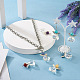 Fashewelry 16pcs 8 Stile natürliche und synthetische gemischte Edelstein-Ab-Farbacryl-Anhänger G-FW0001-37-8