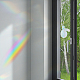 Gorgecraft 2pcs 2 estilos mascota arco iris ventana se aferra pegatinas DIY-GF0007-65-5