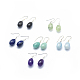 Natural Gemstone Dangle Earrings EJEW-O093-02-1