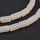 Faceted Cuboid Imitation Jade Glass Beads Strands GLAA-J081-C02-1