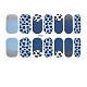 Esmalte de uñas de envoltura completa con estampado de leopardo floral de frutas pegatinas MRMJ-T078-ZA261-1