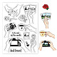 Globleland hand holding items clear stamps photography landscape silicon clear stamp seals for cards making diy scrapbooking photo journal album decoration DIY-WH0167-56-932-1
