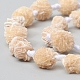 Brins de perles en pierre naturelle rose du désert G-I271-F01-3