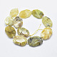 Chapelets de perles en opale jaune naturelle G-G745-19-2
