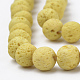 Synthetic Lava Rock Beads Strands G-S277-6mm-18-3
