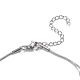 304 Stainless Steel Round Snake Chain Anklets AJEW-G024-13P-2