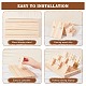 Wooden Earring Holder Necklace Shelf Tray Counter Pendant Jewelry Storage Props Display EDIS-WH0012-02-4