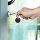 AHADERMAKER DIY Stamping Blank Tag Charm Keychain Making Kit DIY-GA0004-17-5