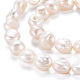 Naturales keshi abalorios de perlas hebras PEAR-S020-T01-4