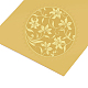 Самоклеящиеся наклейки с тиснением золотой фольгой DIY-WH0211-044-4