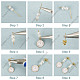 Sunnyclue bricolage kit de fabrication de boucles d'oreilles lapin de Pâques DIY-SC0021-22-4