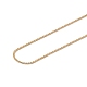 Ионное покрытие (ip) 304 ожерелье из змеевика из нержавеющей стали для мужчин и женщин NJEW-G076-01C-G-3