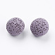 Perles de pierre de lave naturelle non cirées G-I190-16mm-B07-2