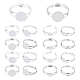 40 piezas 4 componentes de anillo de latón de estilo KK-PH0003-32-1