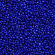 12/0不透明な色ラウンドガラスシードビーズ  ブルー  サイズ：直径約2mm  穴：1mm  約3303個/50g X-SEED-A010-2mm-48-2