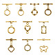 チベット風マンテル  混合図形  アンティーク黄金  100セット /箱 TIBE-TA0001-20AG-2