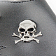 Droit punk côté crâne de gant de cuir AJEW-O016-C01R-2