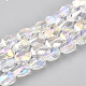 Electroplate Glass Beads Strands EGLA-S176-01-A03-1