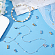 Pandahall elite 100 комплекты 2-х цветных латунных винтовых застежек для ожерелий KK-PH0036-75-4