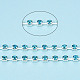 Серебряные латунные цепочки со стразами из латуни CHC-N020-12B-06-2