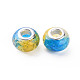 Crackle Two Tone Resin European Beads RPDL-T003-06I-2