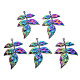 Gros pendentifs en alliage de couleur arc-en-ciel PALLOY-S180-261-NR-1